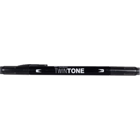 Tombow • podwójny pędzelek w kolorze twintone, czarny