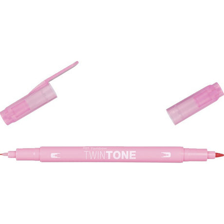 Tombow • Twintone pędzelek z podwójną końcówką, blady róż