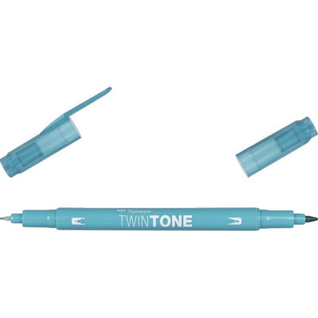 Tombow • Twintone pędzelek z podwójną końcówką w kolorze szmaragdowej zieleni