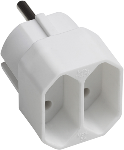 Adapter euro Meister 2V biały - wu7423210