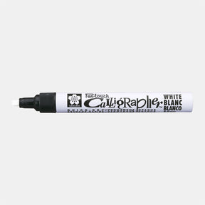 Sakura • długopis do kaligrafii typu pen-touch, średni biały
