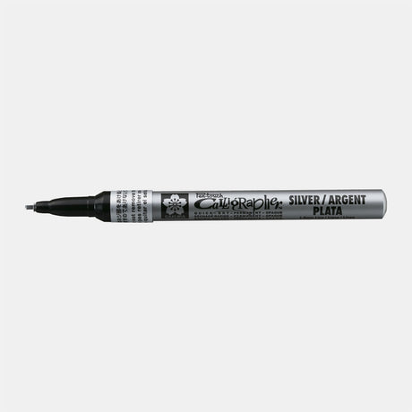 Sakura • Pióro do kaligrafii typu pen-touch w kolorze srebrnym