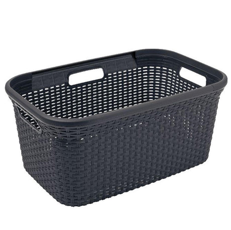 Kosz na pranie w stylu Curver 45 l, antracytowy
