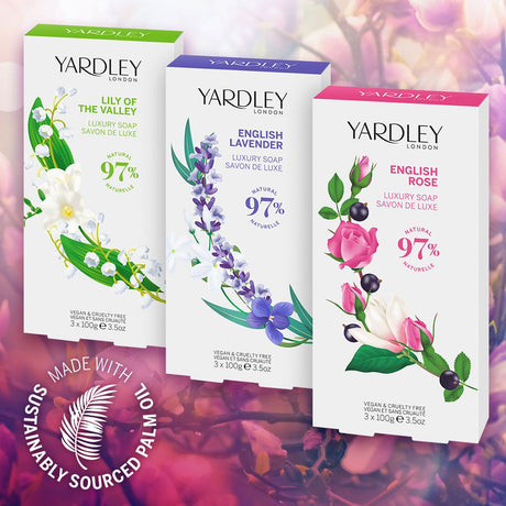 Yardley London Mydło z konwalią 3x100gr.