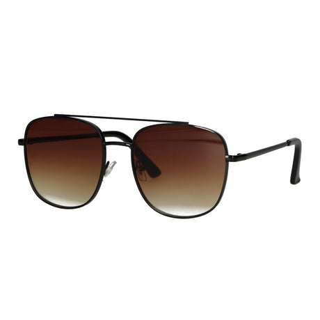 Męskie okulary przeciwsłoneczne Spectrum Aviator z czarno-brązowego szkła