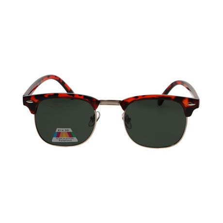 Spolaryzowane okulary przeciwsłoneczne Spectrum Club Square Havana, złoto-zielone, unisex