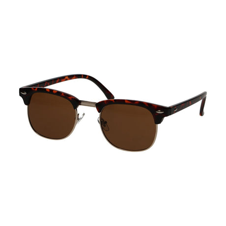 Okulary przeciwsłoneczne Spectrum Club Square Havana, złotobrązowe, unisex