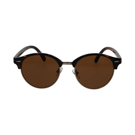 Okrągłe okulary przeciwsłoneczne Spectrum Club Round Havana, złotobrązowe, unisex
