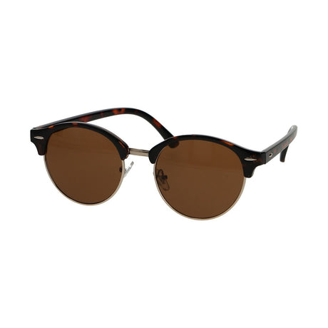 Okrągłe okulary przeciwsłoneczne Spectrum Club Round Havana, złotobrązowe, unisex