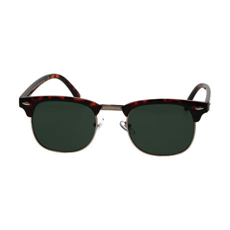 Okulary przeciwsłoneczne Spectrum Club Square Havana, złoto-zielone, unisex