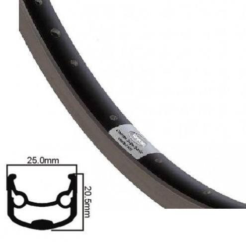Ryde Velg Andra 30 28 cali (622) Czarny dysk 32 otwory 14G
