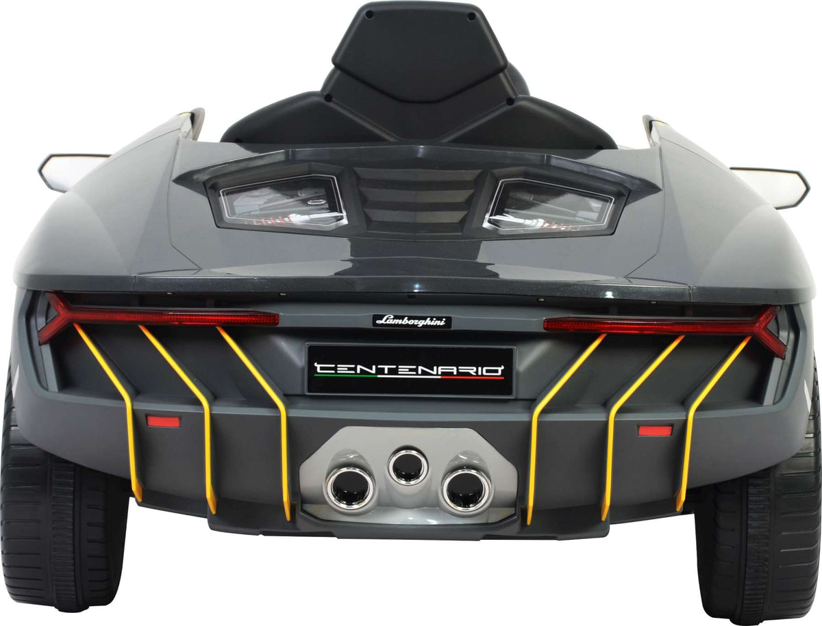 Lamborghini Centenario Grey Electric Car z pilotem 12 woltów
