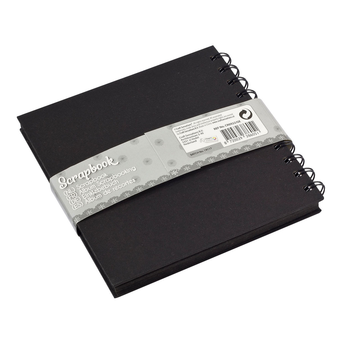 Kreatywna grupa rzemieślnicza Black, 15x15 cm