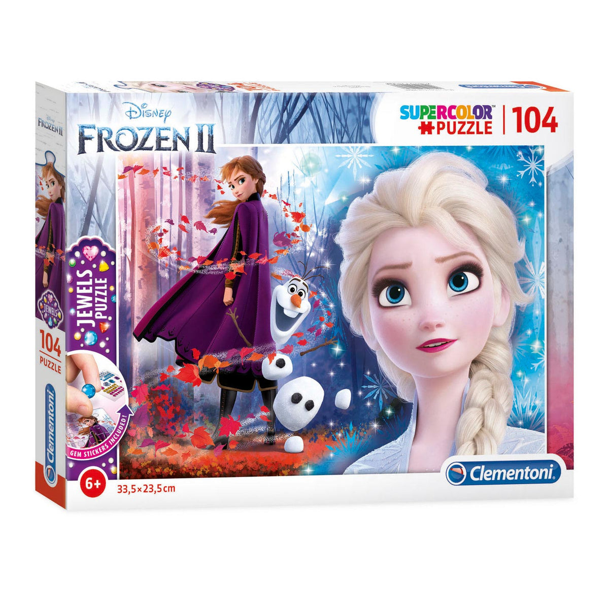 Clementoni Jewels Puzzle zamrożone 2, 104st.