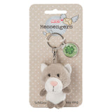 Nici Pluchen Keykain Kat z Klaverblad, 7 cm