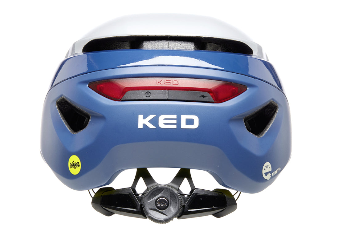 Ked Fietshelm Mitro UE-1 M (52-58 cm) Niebieska biała