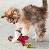 Kong Cat Active Jacks Stuiterbal Multipack z kocimiętowym czerwonym