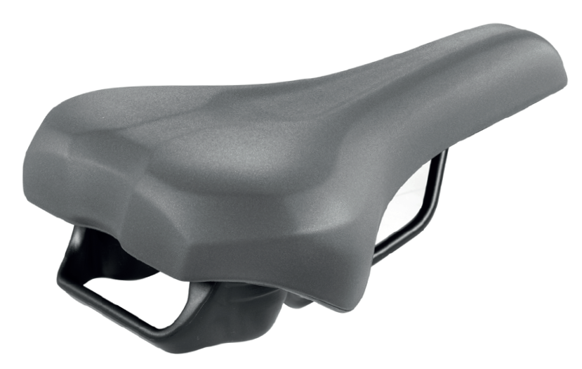 Selle Montegrappa BMG 5008 EBIKE SADDLE MANIGLIA z uchwytem szarym