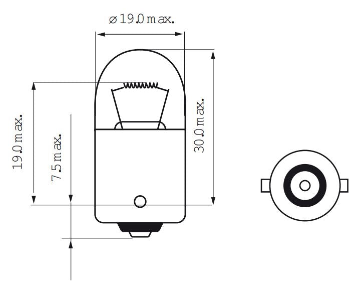 Bosma lampa 6V-10W BA15S
