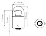 Bosma lampa 6V-10W BA15S