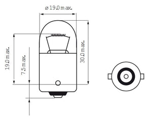 Bosma lampa 6V-10W BA15S