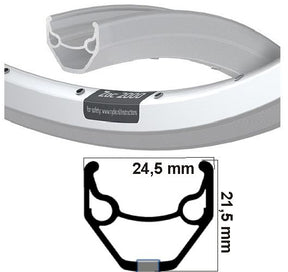 RYDE VELG ZAC 2000 SREBRODA 28 36 Otwory 14G ETRO 622