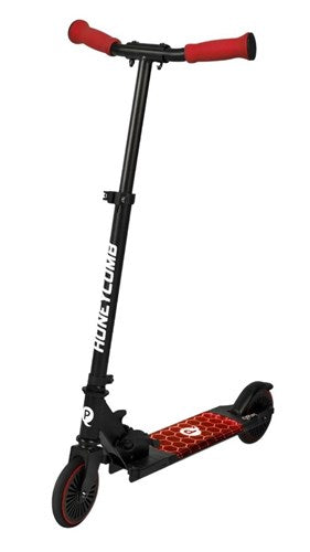 QPLAY MINI STEP ALU SŁUKONALNY RED z oświetleniem LED