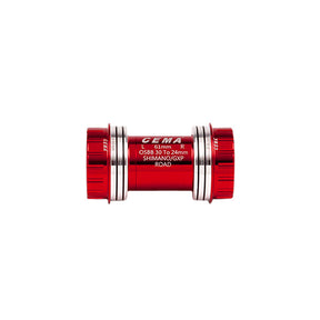 CEMA BRACKETAS OSBB blokad Shimano-RVS-rood