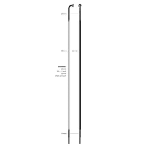 SAPIM SPAAK 14-296 CX-RAY PLAT Black z Nippel (20)