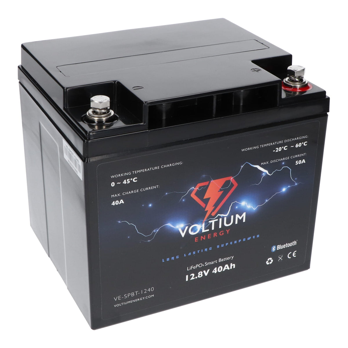 Voltium Energy LifePo4 Bateria 12,8 V 40AH Bluetooth