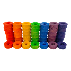 Papoose Toys Papoose Toys Mini Rainbow Ring 2,5 cm 49pc